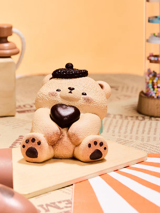 Brown Heart Bear Squeeze Toys