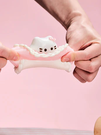 Pink Kitten Birthday Cake Squeeze Toy