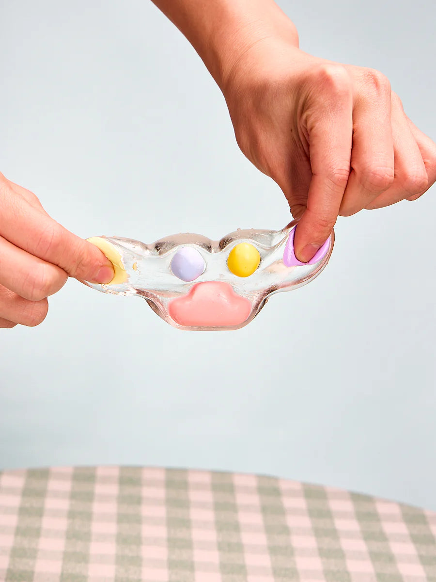 Transparent-colorful Paw Squeeze Toy