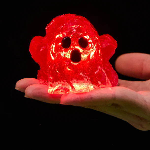 Clear Ghost with Red Light Taba Squishy