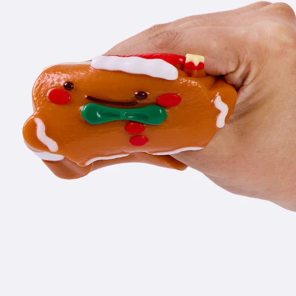 Gingerbread Man with Christmas Hat Taba Squishy