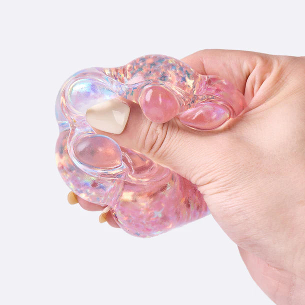 100g Blingbling Transparent-purple Paw Taba Squishy