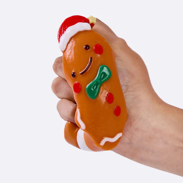 Gingerbread Man with Christmas Hat Taba Squishy