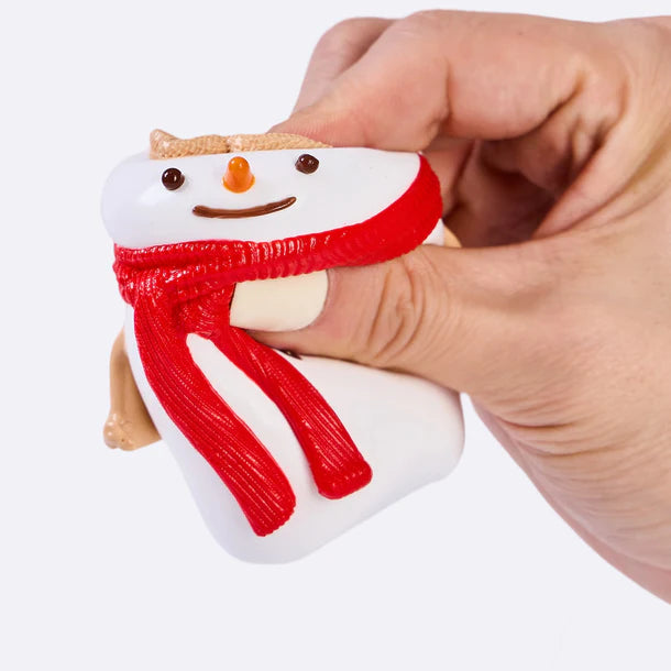 Snowman with Red Scarf Taba Squishy