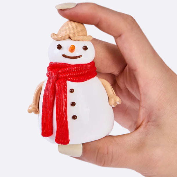 Snowman with Red Scarf Taba Squishy