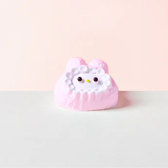 Pink Melody Bunny Cake Squeeze Toy