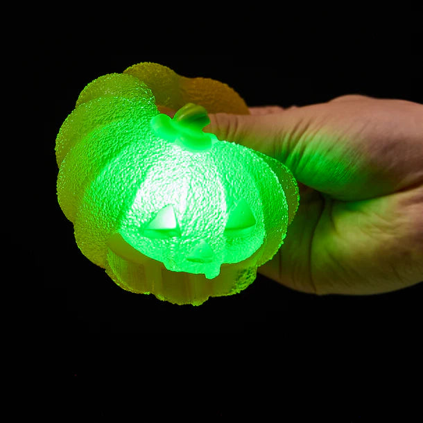 200g Clear Pumpkin with Green Light Taba Squishy