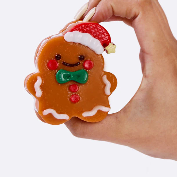 Gingerbread Man with Christmas Hat Taba Squishy