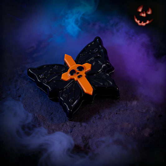 Black Butterfly with Orange Cross Taba Squishy