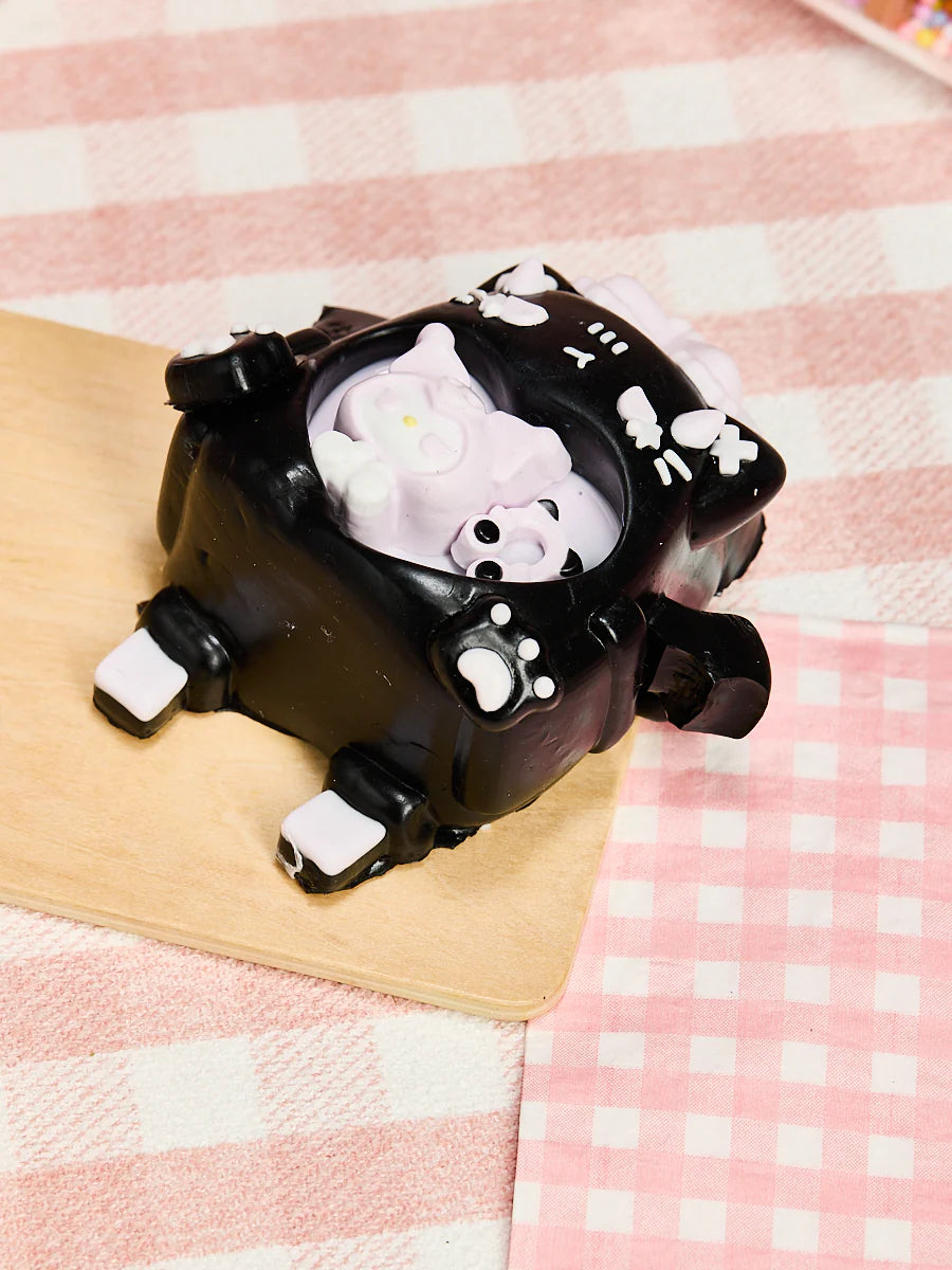 Black-purple Devil Cat Taba Squishy