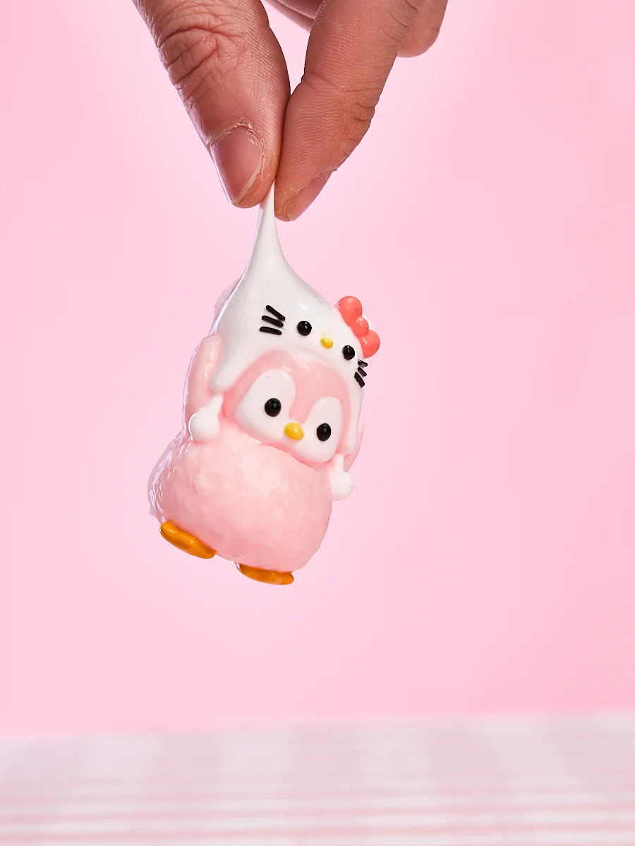 Cute Penguin with Kitten Hat Taba Squishy