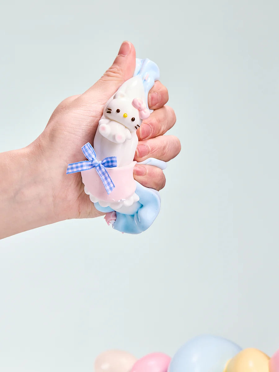 Cute Blue-white Sleeping Kitten Taba Squishy
