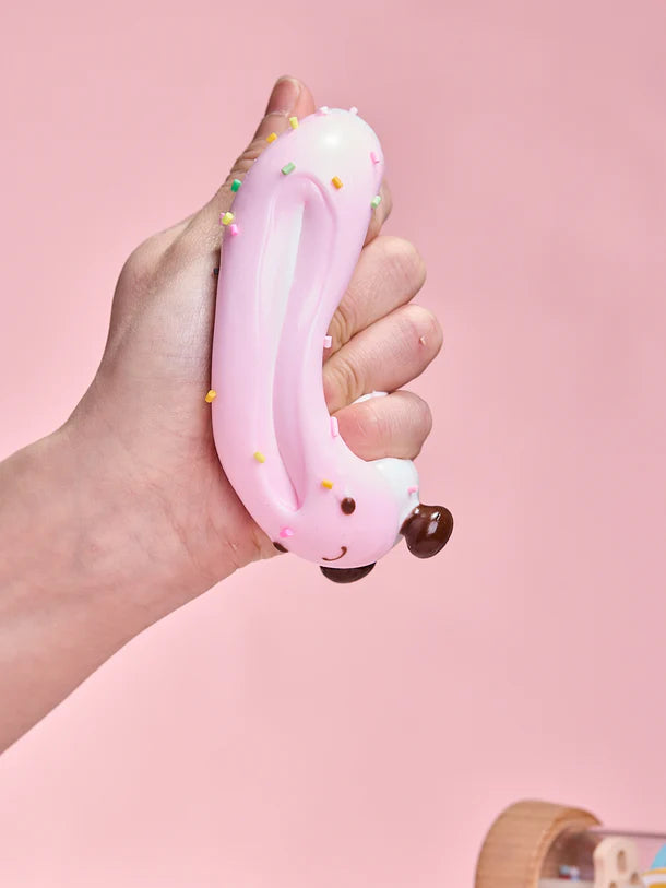 Cute White-pink Donut Squeeze Toys