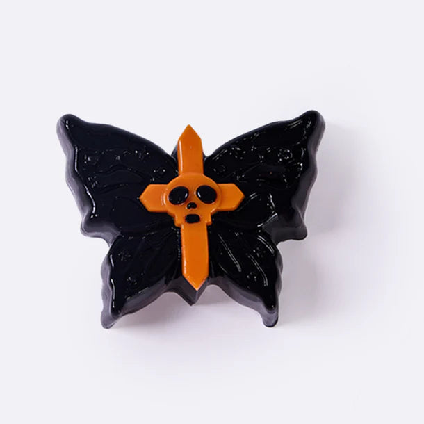 Black Butterfly with Orange Cross Taba Squishy