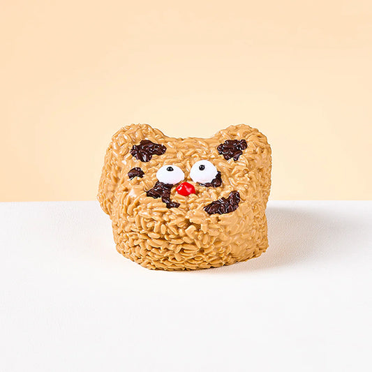 Brown Funny Bear Rice Ball Taba Squishy