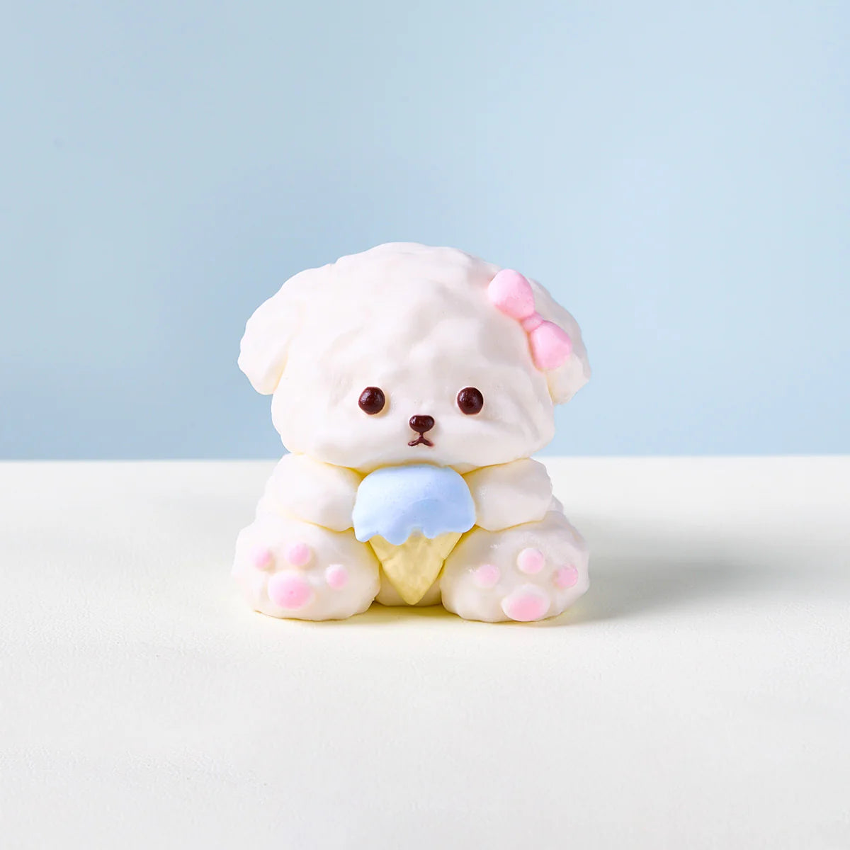 White Icecream Dog Squeeze Toy