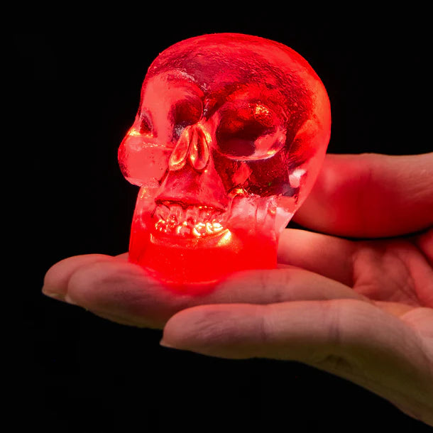 90g Clear Skull with Red Light Taba Squishy