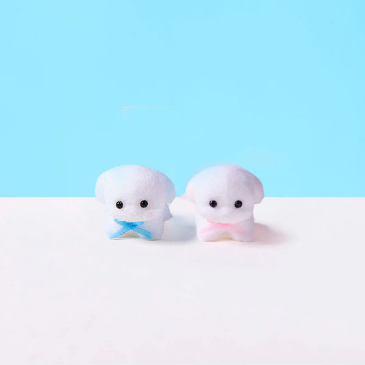 Flocked Mini Dog Set Taba Squishy