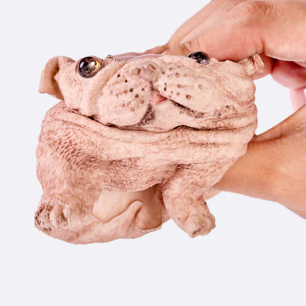 Flocked Brown Shar Pei Taba Squishy