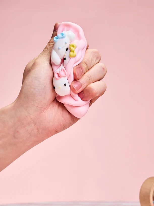 Pink Anime Makeup Mirror Squeeze Toys