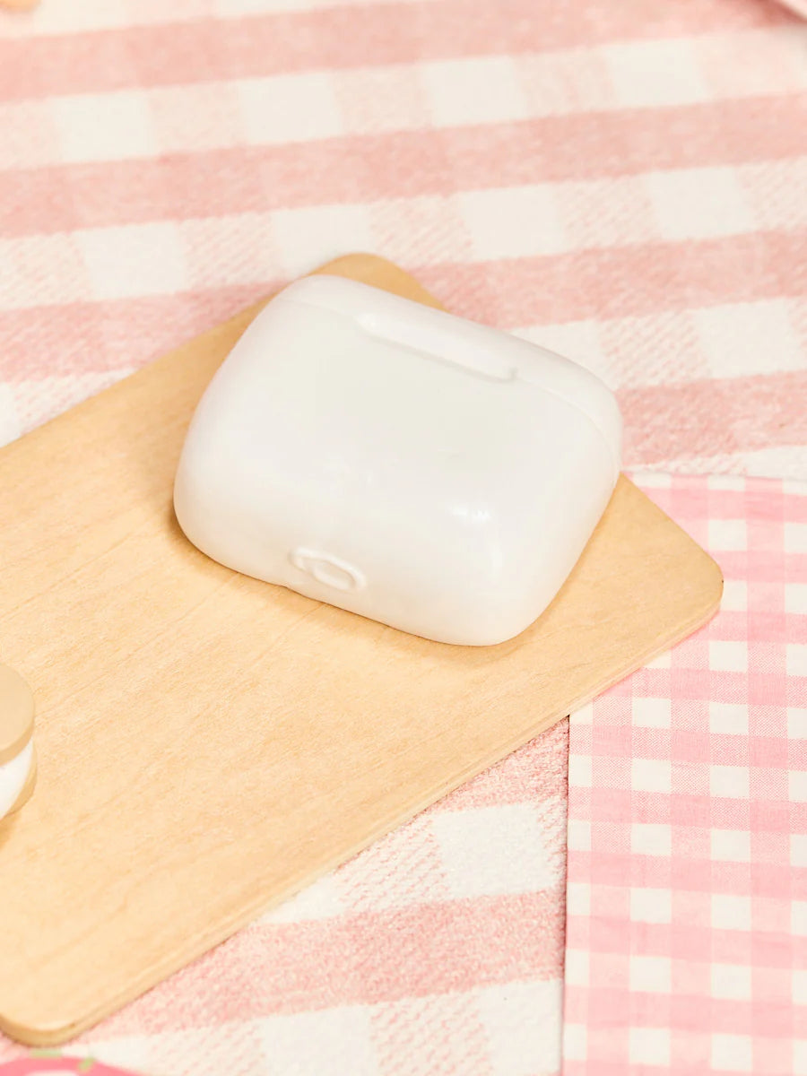 White Bluetooth Earbuds Squeeze Toys