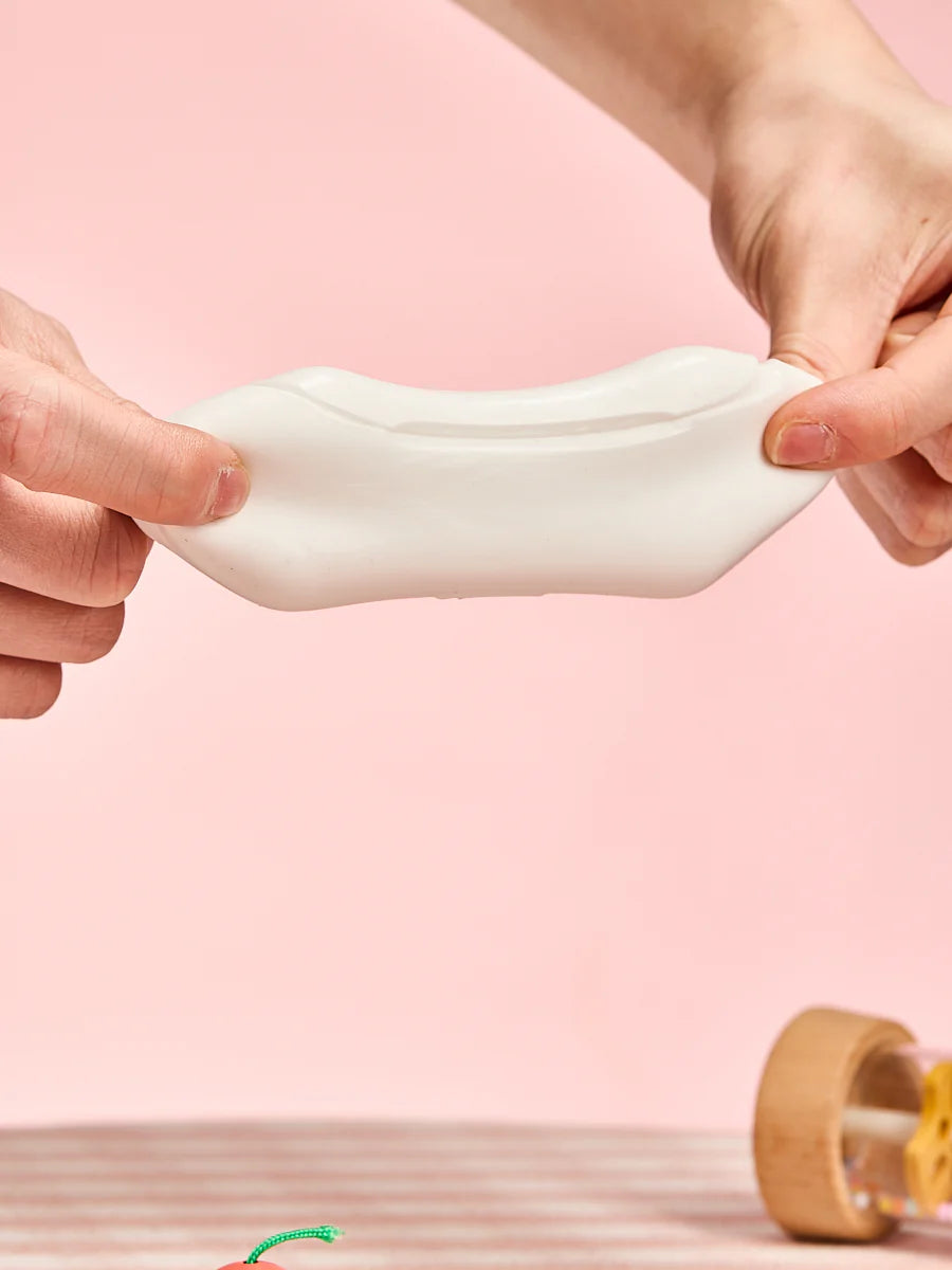 White Bluetooth Earbuds Squeeze Toys