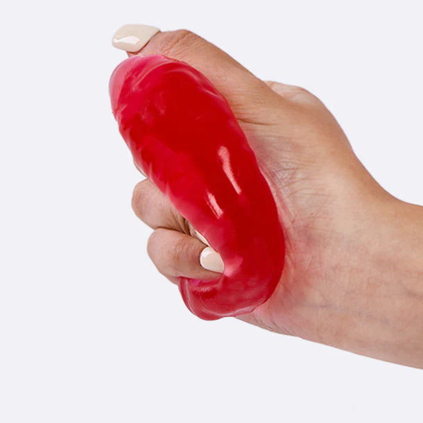 Clear-red Brain Taba Squishy