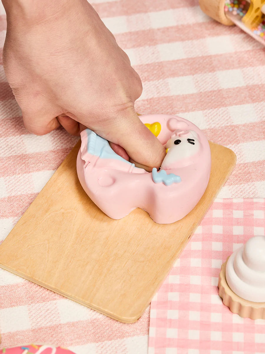 Pink Kitten Paint Tray Taba Squishy