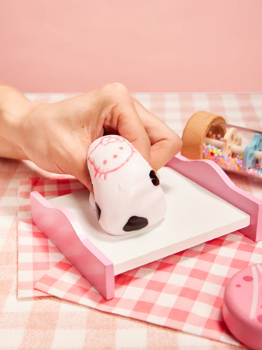 Pink Kitten Bun Taba Squishy