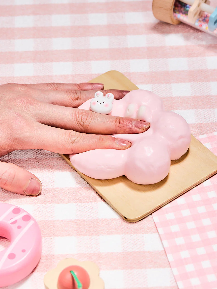 Pink Flower with Bunny Taba Squishy