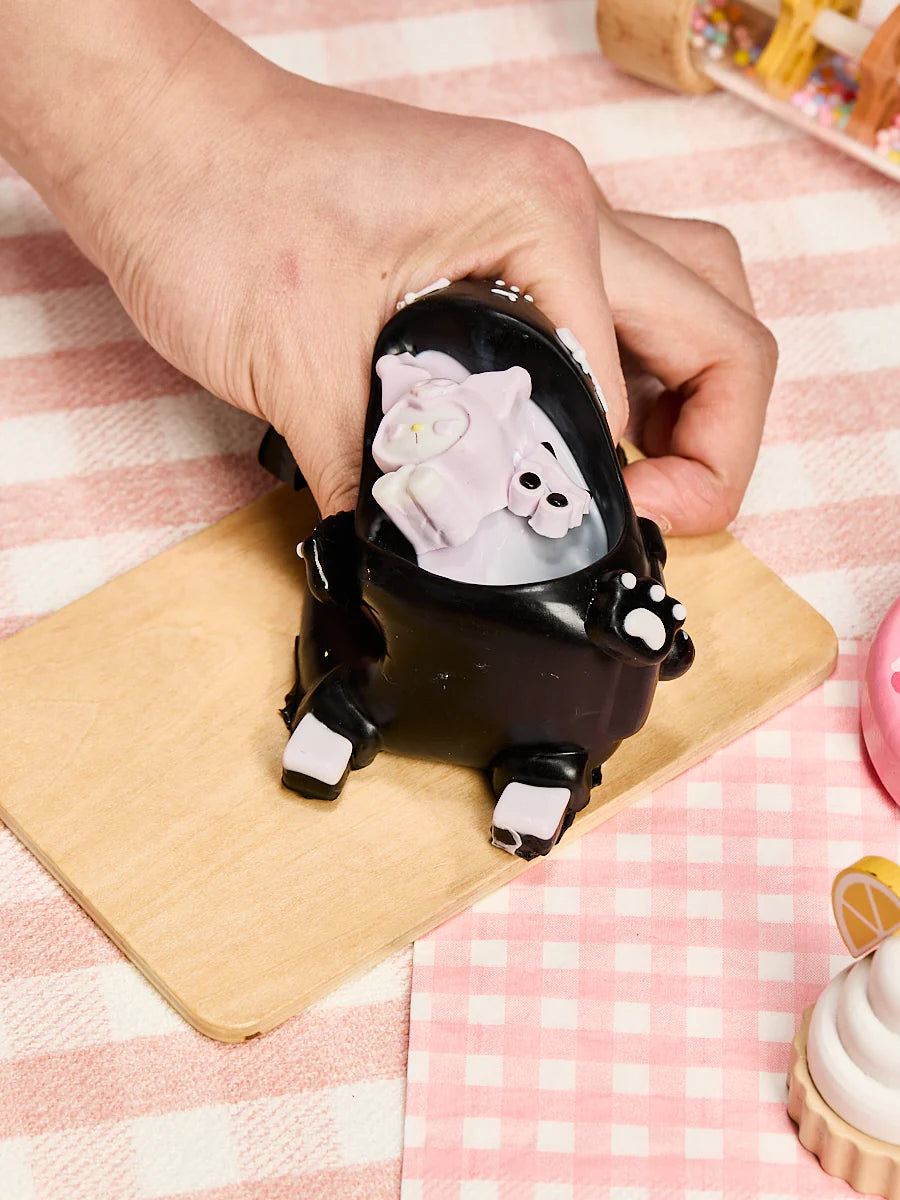 Black-purple Devil Cat Taba Squishy