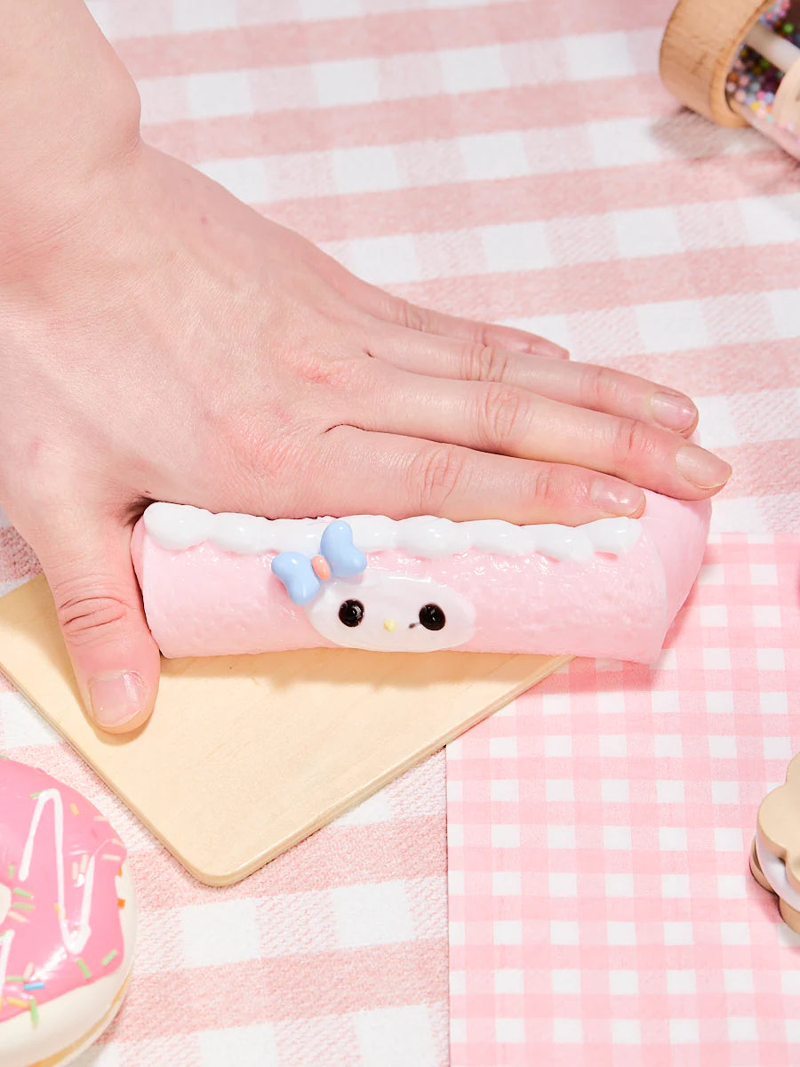 Pink Melody Cake Roll Taba Squishy