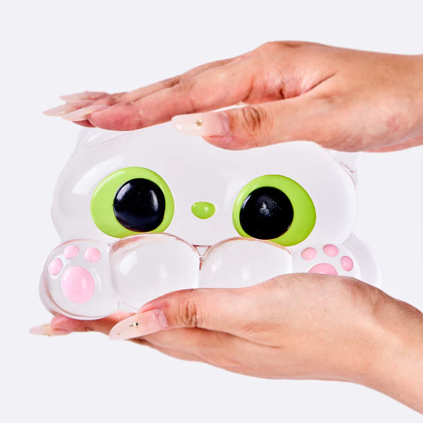 Jumbo Clear Cat Kitten Taba Squishy