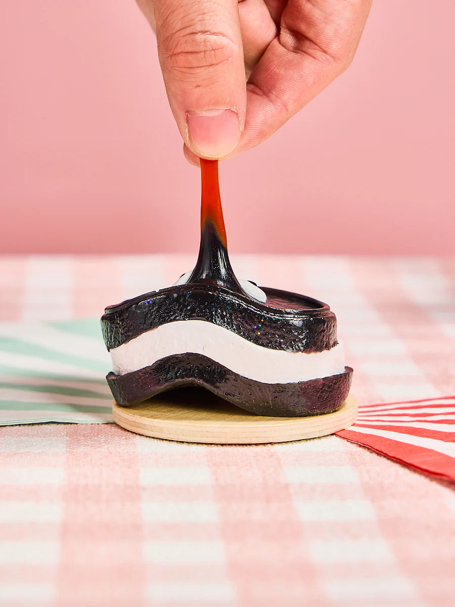 Black-white Sandwich Cookie Taba Squishy