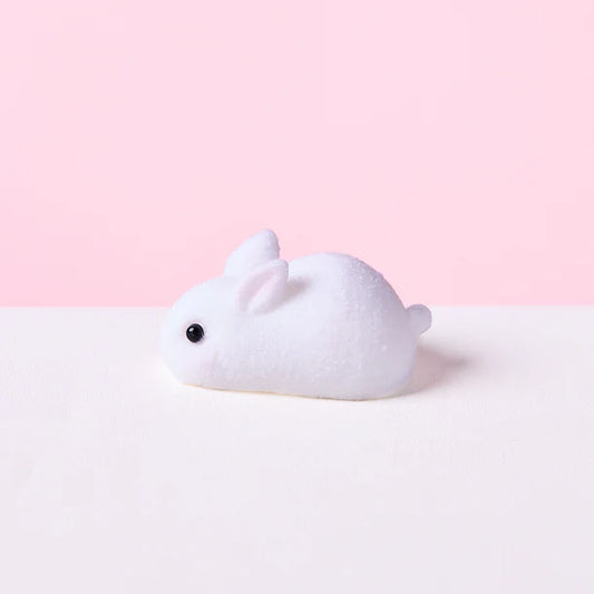 Flocked Mini Rabbit Squeeze Toy