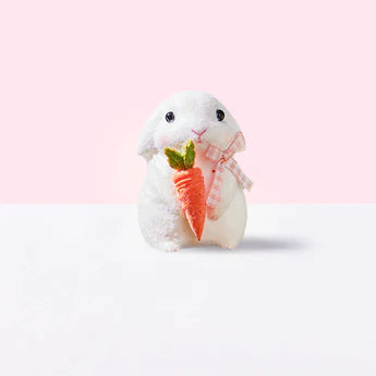 Flocked Cute Bunny with Bow Squeeze Toys