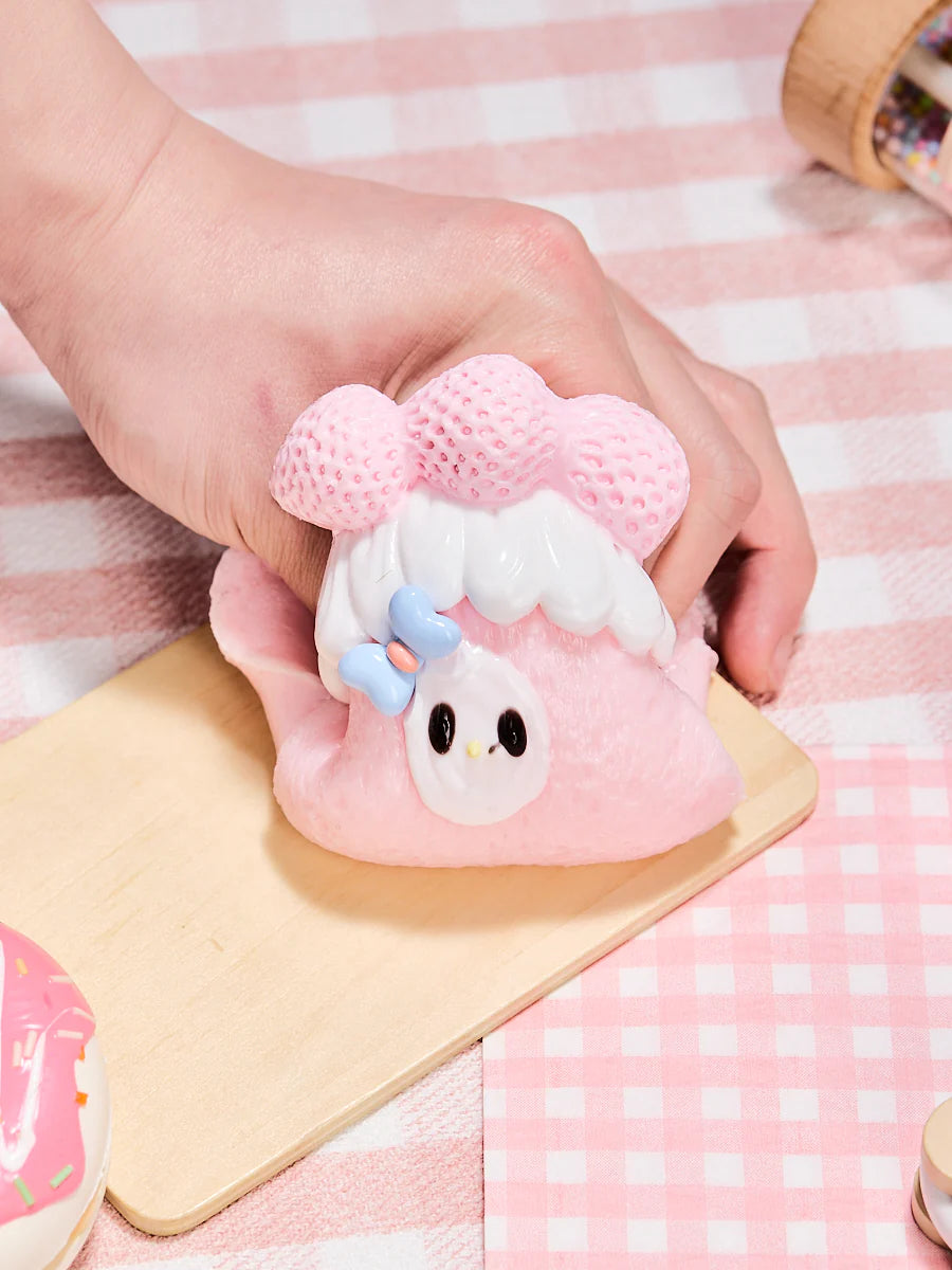 Pink Melody Cake Roll Taba Squishy
