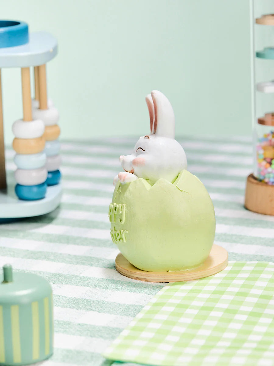 Bunny in Green Easter Egg Taba Squishy