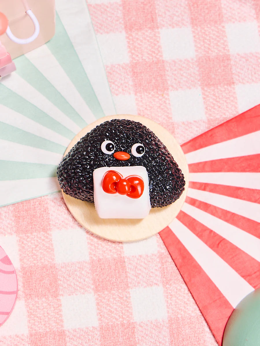Triangle Funny Face Rice Ball Taba Squishy