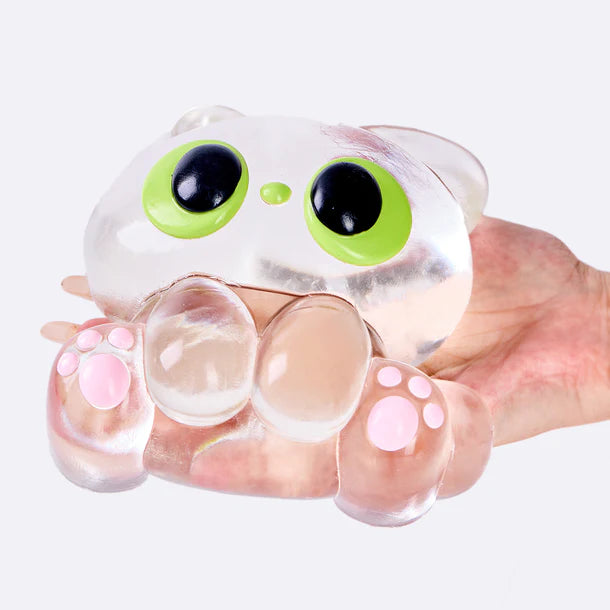 Jumbo Clear Cat Kitten Taba Squishy