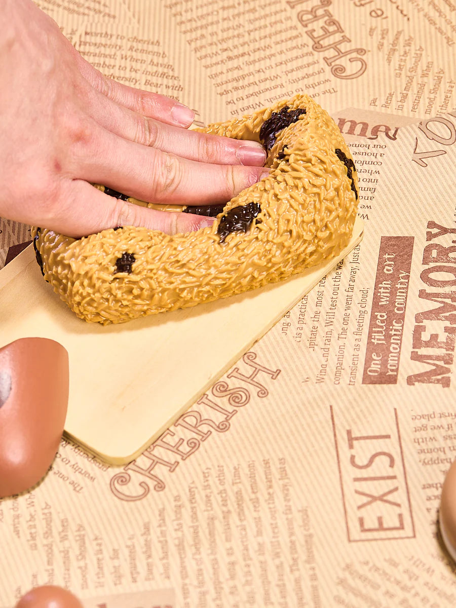 Brown Funny Rectangular Rice Ball Taba Squishy