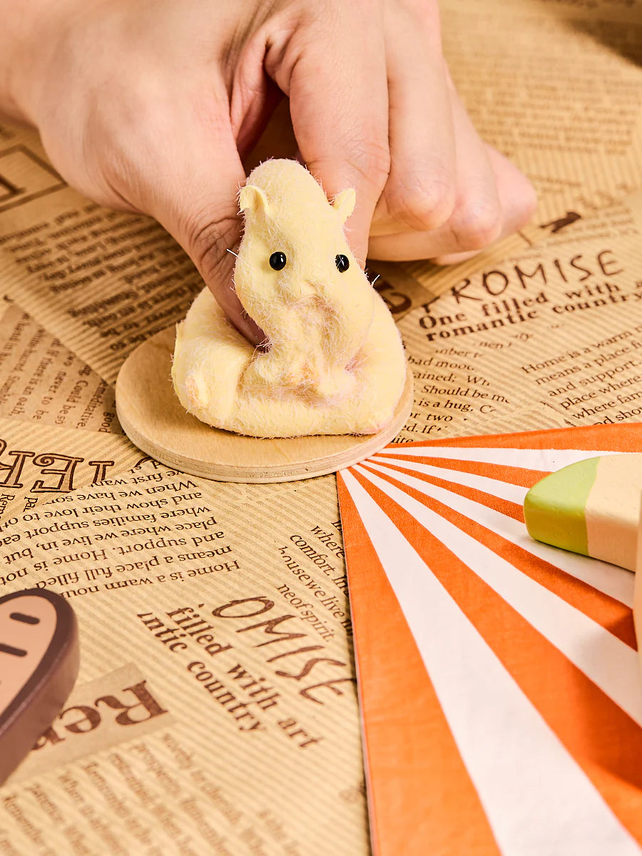 Flocked Hamster Taba Squishy