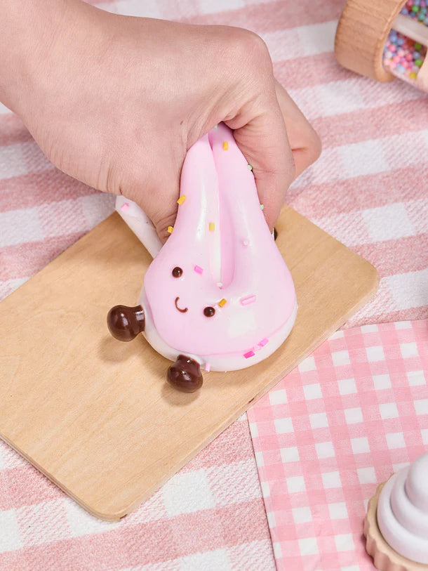 Cute White-pink Donut Squeeze Toys