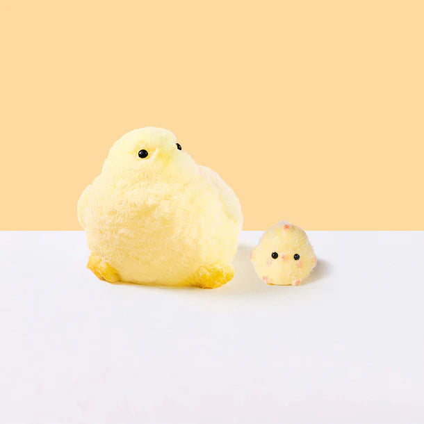 Flocked Yellow Chick Set Taba Squishy