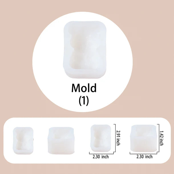 Butter Bear Taba Squishy DIY Mold Set