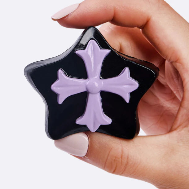 Black Butterfly with Purple Cross Taba Squishy