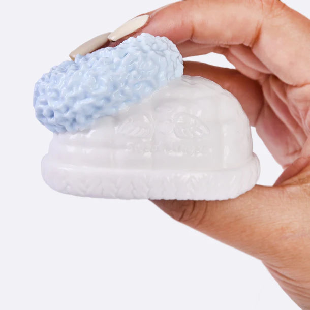 White-blue Snow Boot Taba Squishy