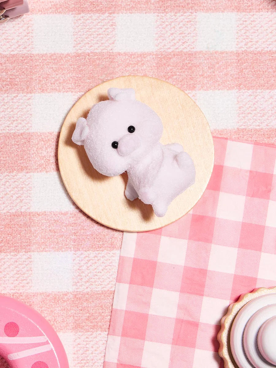 Flocked Mini Pink Pig Taba Squishy