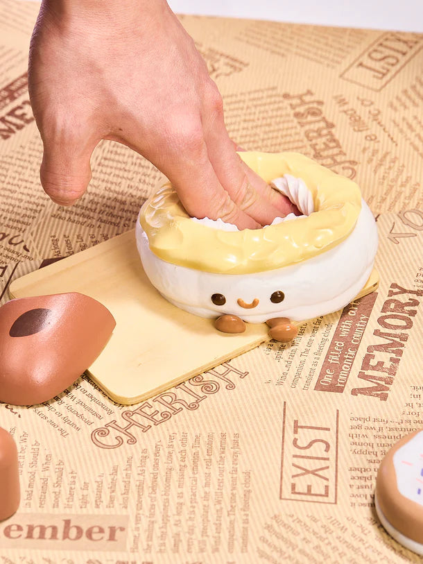 Yellow Strawberry Tart Cake Squeeze Toy