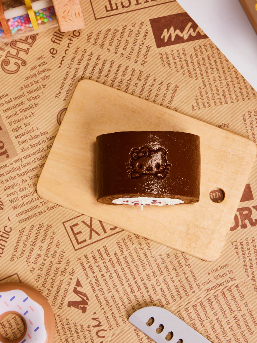 Choco Kitten Cake Roll Taba Squishy